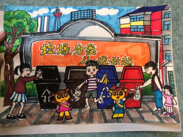 為小藝術(shù)家們點(diǎn)贊！“垃圾分類，我們有‘畫’說(shuō)”